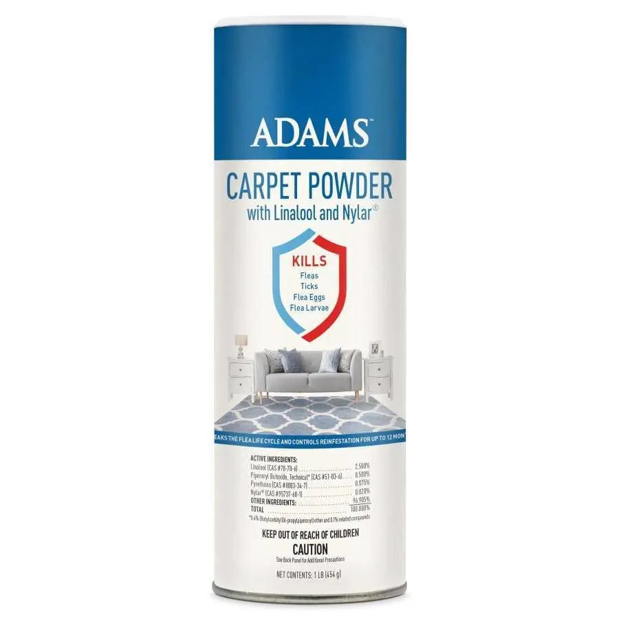 Adams Carpet Powder with Linalool and Nylar 16 oz Adams CPD