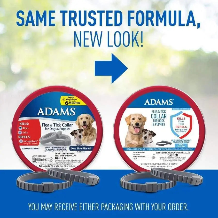 Adams Flea & Tick Collar for Dogs & Puppies 2 pk Adams CPD