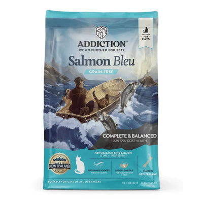 Addiction Salmon Bleu Balanced Diet Skin and Coat Health Formula Dry Cat Food Addiction