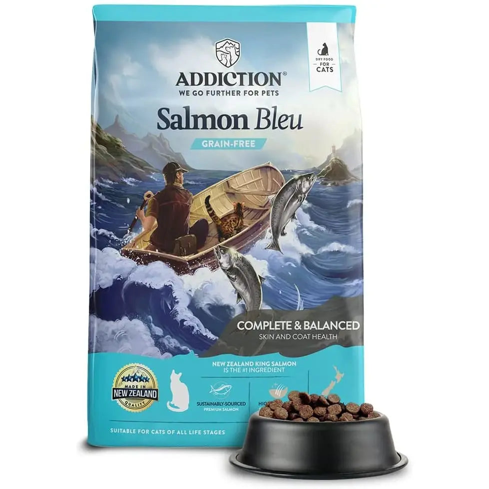 Addiction Salmon Bleu Balanced Diet Skin and Coat Health Formula Dry Cat Food Addiction