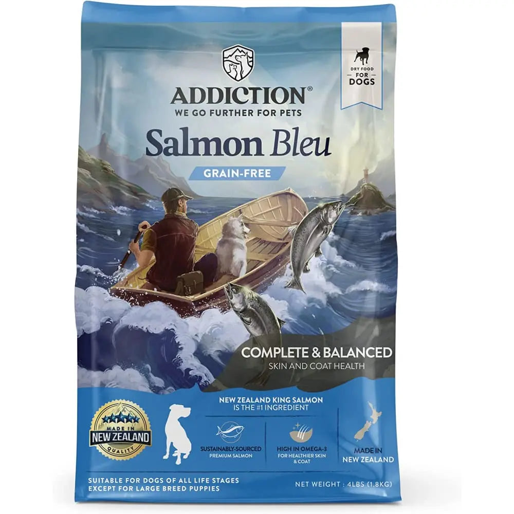 Addiction Salmon Bleu Dog Skin and Coat Health Dry Dog Food Addiction