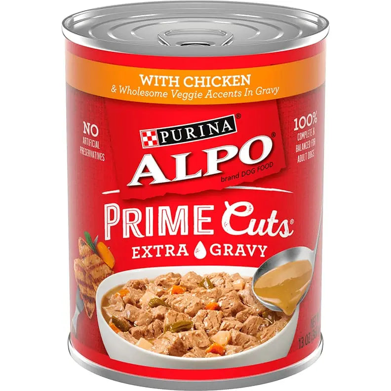 Alpo Prime Cuts Chicekn & Vegetable Best Dog Food 12 / 13 oz Purina ALPO