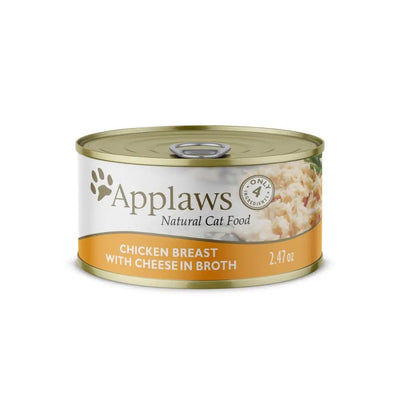 Applaws Natural Wet Cat Food Chicken Breast with Cheese in Broth 24/cs Applaws