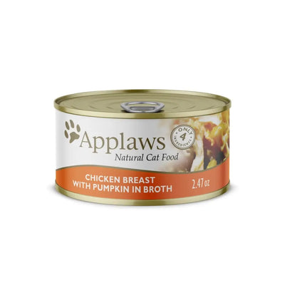 Applaws Natural Wet Cat Food Chicken Breast with Pumpkin in Broth 24/cs Applaws