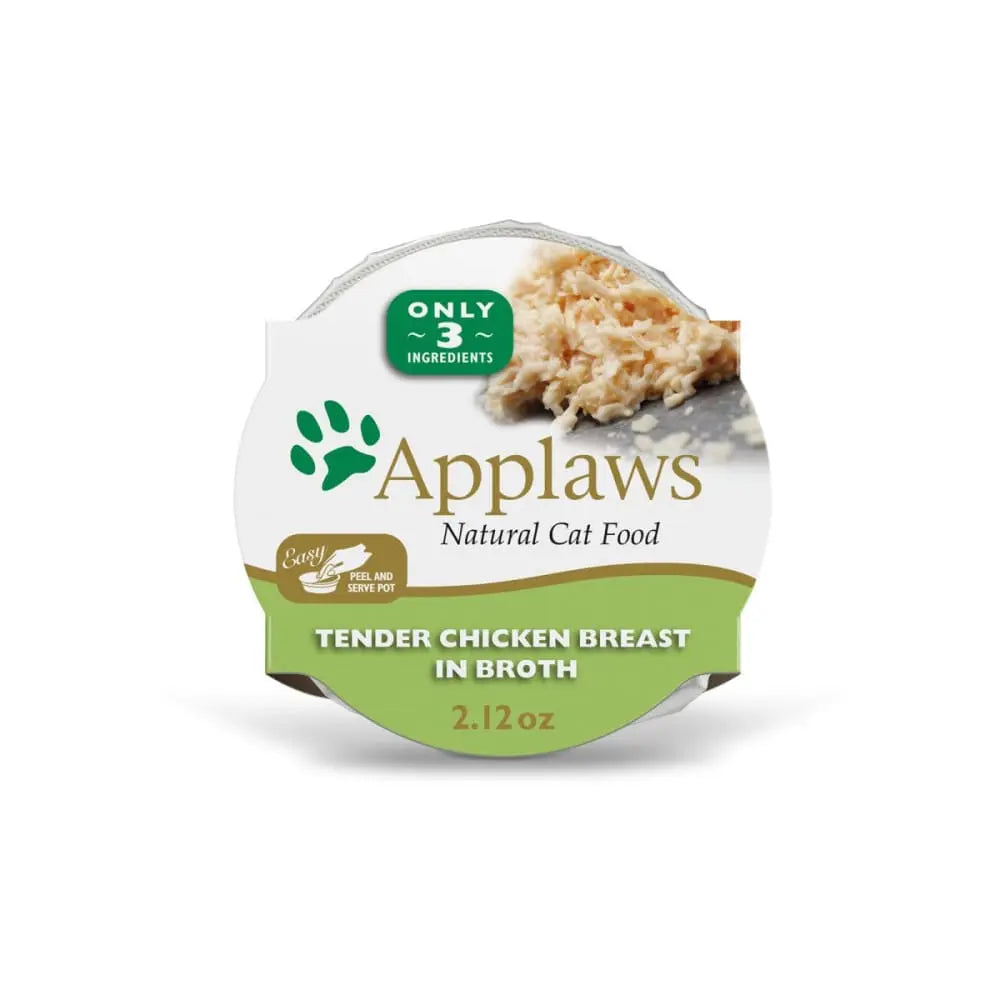 Applaws Natural Wet Chicken Breast in Broth 2.12oz Pot 18/cs Applaws