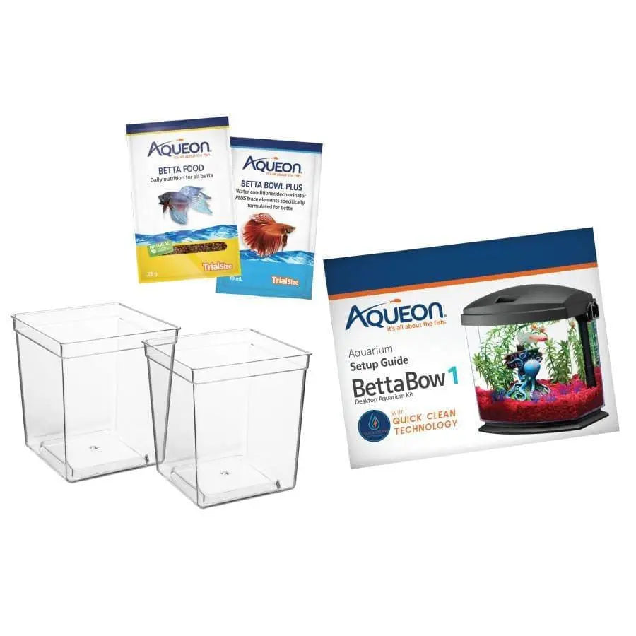 Aqueon BettaBow with Quick Clean Technology Aquarium Kit, Black Aqueon® CPD