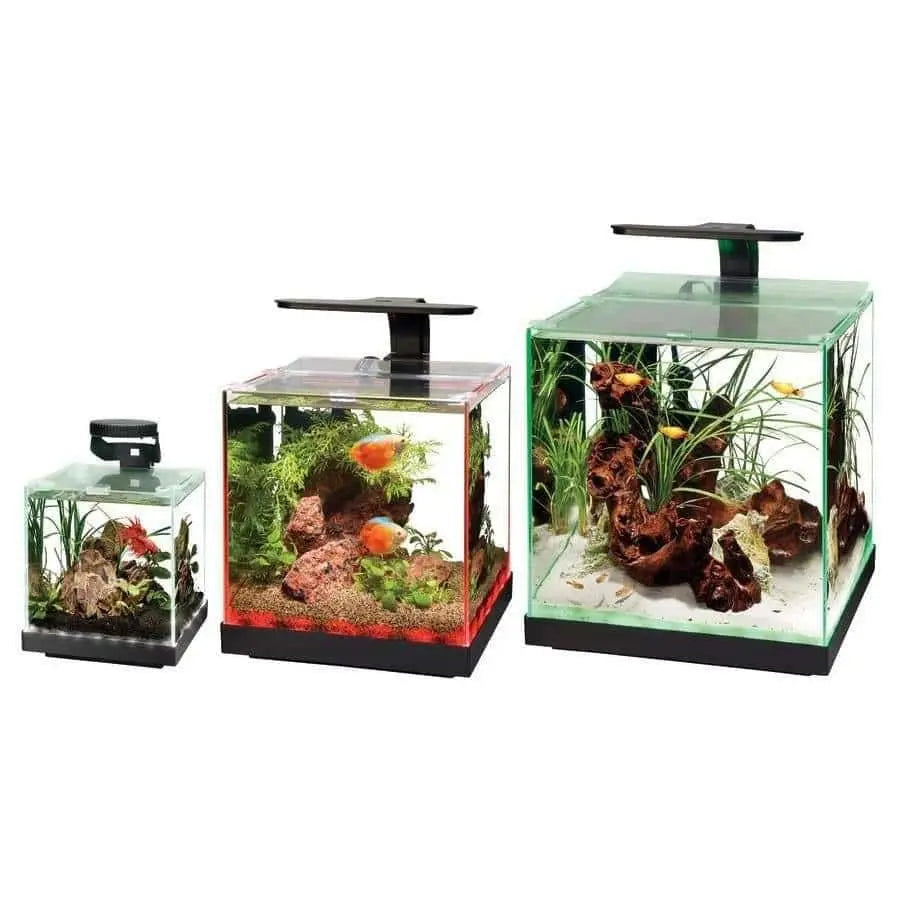 Aqueon Edgelit Cube Glass Aquarium Vibrant LED Remote Control Aqueon® CPD