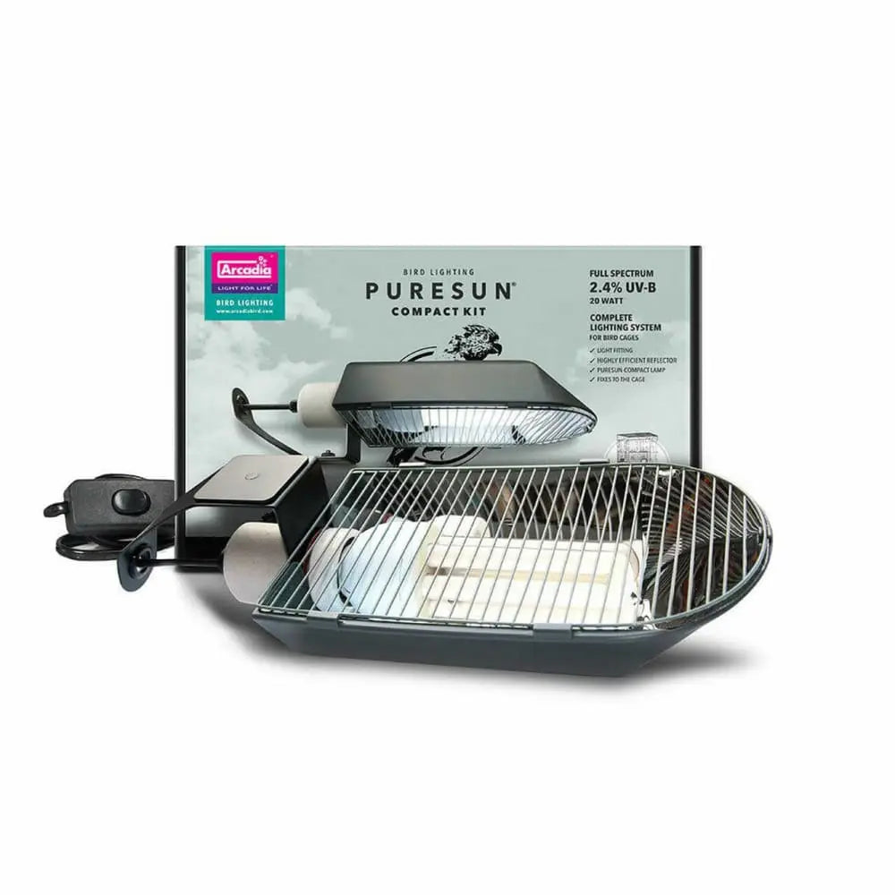 Arcadia Bird PureSun Compact Kit UVB Lighting System for Bird Cages Arcadia bird