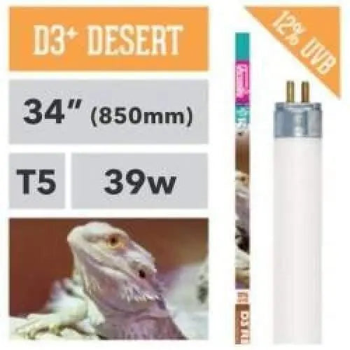 Arcadia D3+ High Output HO T5 Fluorescent Lamp 12% UVB Bulb Desert Lamp Reptile Light Arcadia