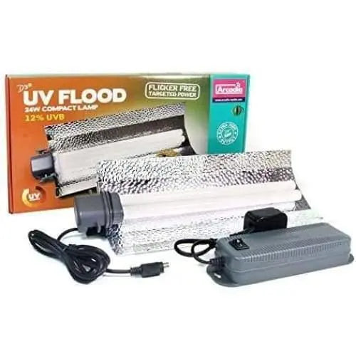 Arcadia Power Compact 24 Watt 12% UV Flood Light Kit Arcadia