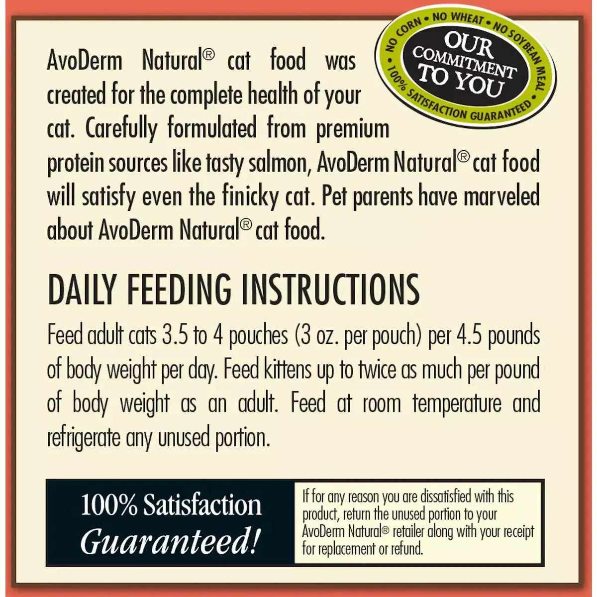 AvoDerm Grain Free Salmon Recipe in Gravy Cat Food Pouch 24ea/3oz AvoDerm CPD