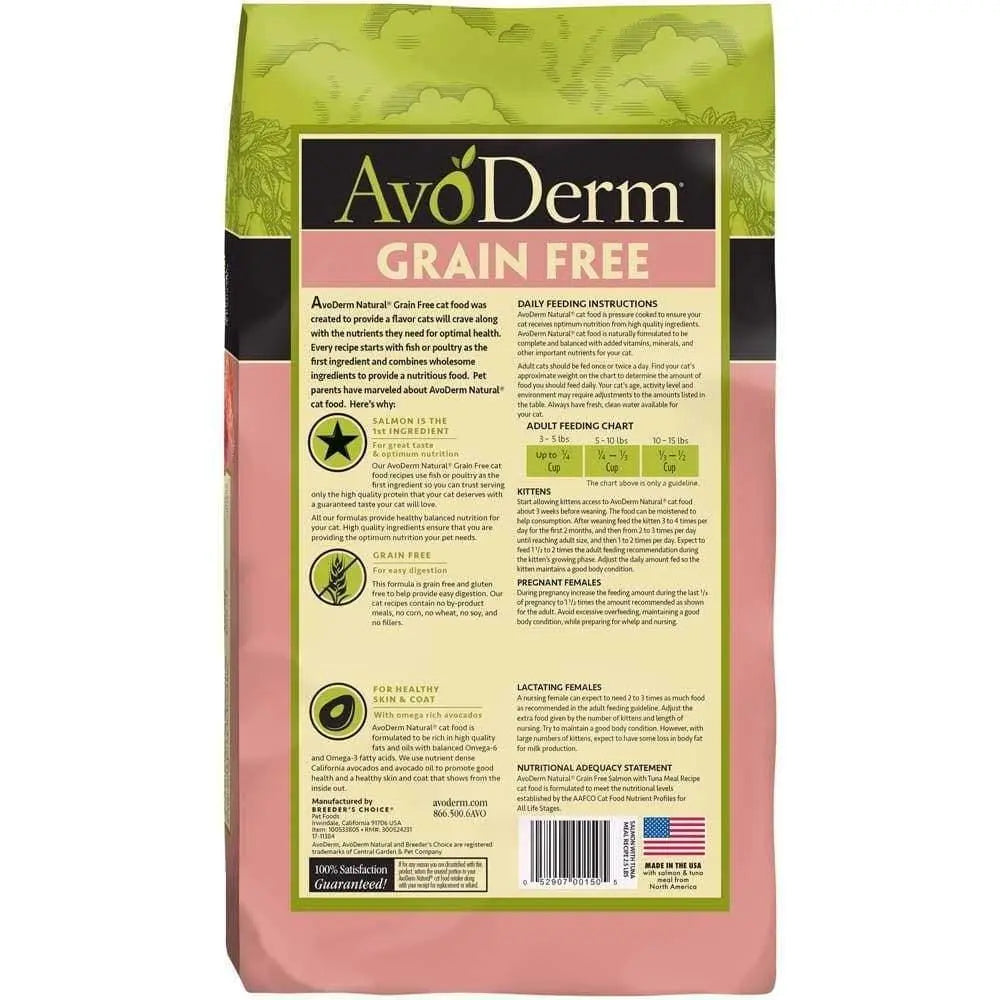 AvoDerm Grain Free Salmon with Tuna Meal Dry Cat Food AvoDerm CPD