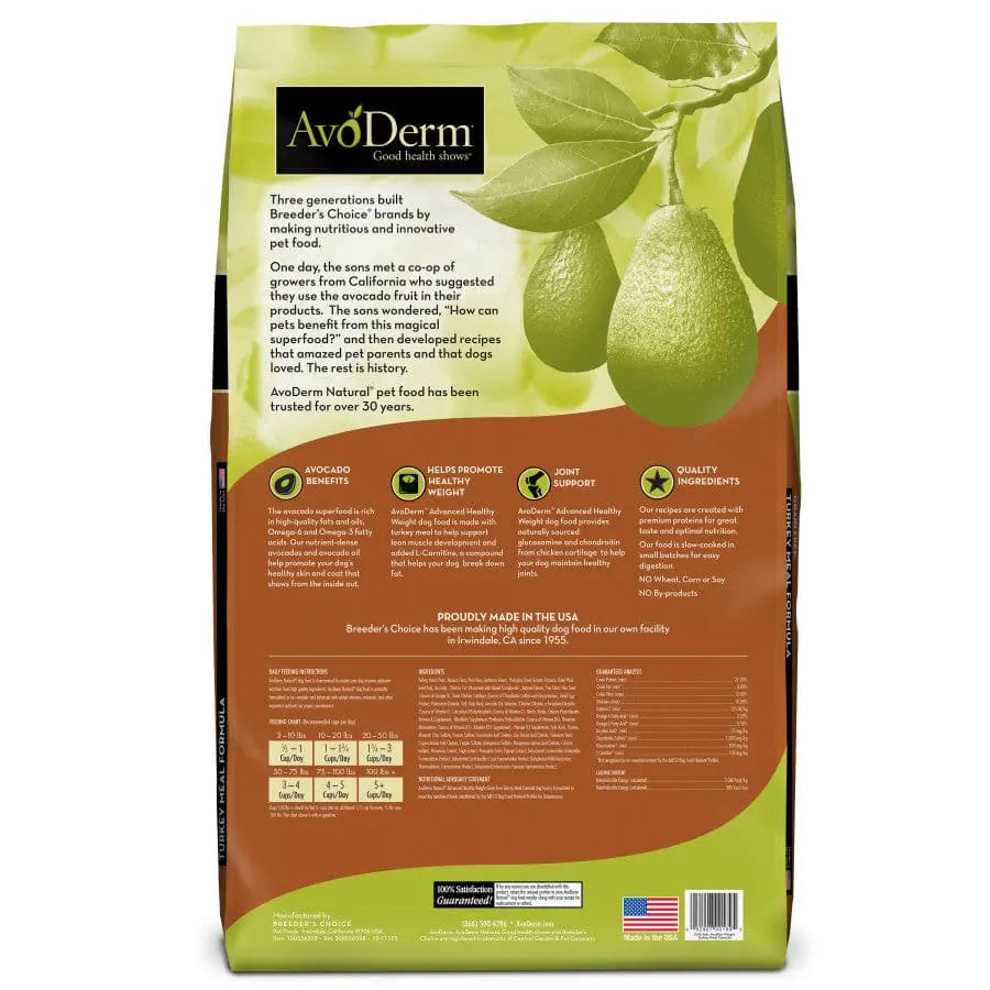 AvoDerm Natural Advanced Healthy Weight Dry Dog Food AvoDerm CPD