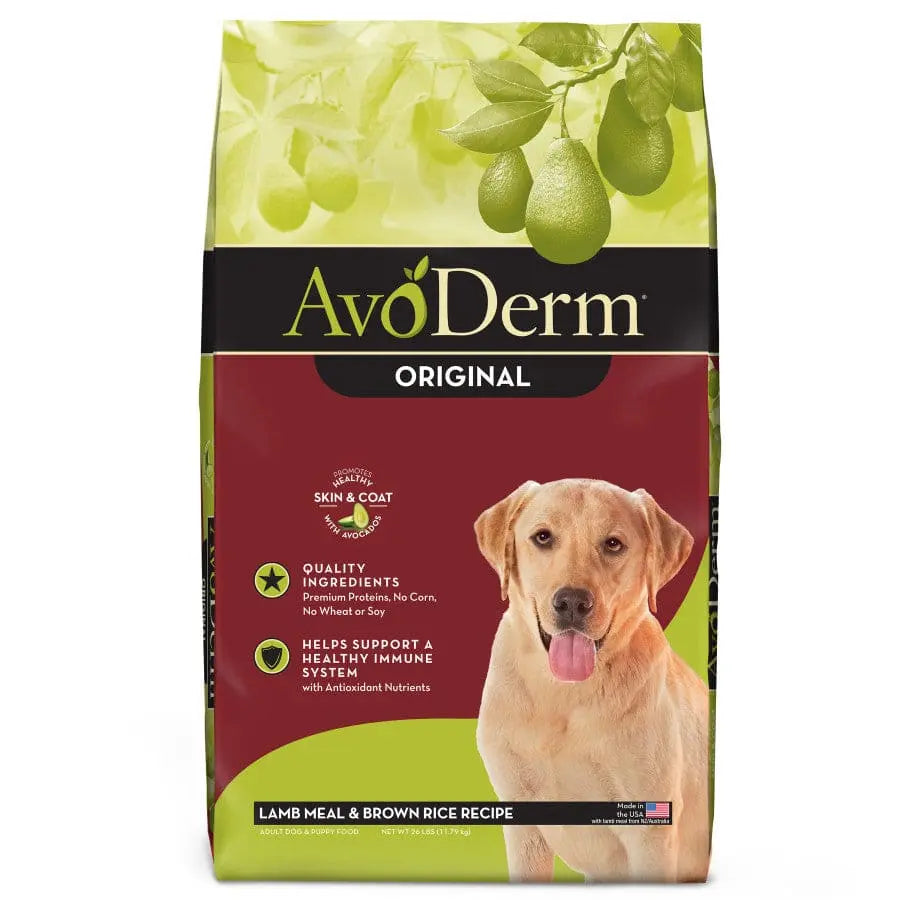 AvoDerm Natural Original Lamb Meal & Brown Rice Recipe Dry Dog Food AvoDerm CPD