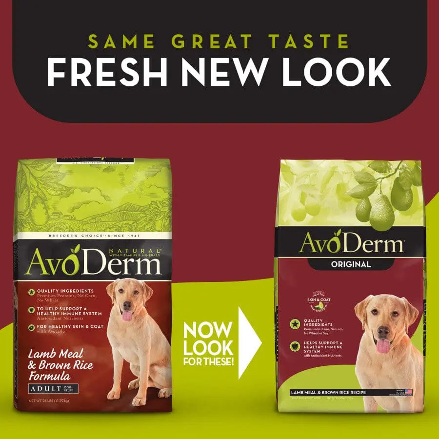 AvoDerm Natural Original Lamb Meal & Brown Rice Recipe Dry Dog Food AvoDerm CPD