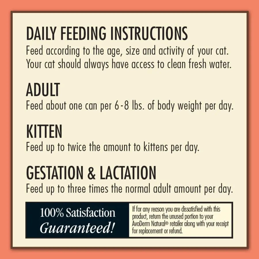 AvoDerm Natural Salmon Formula Wet Cat Food 24ea/5.5 oz AvoDerm CPD