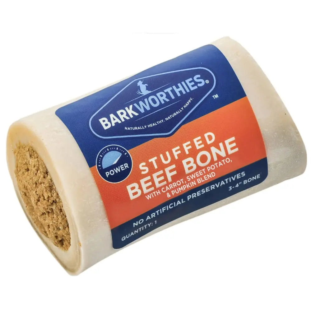 Barkworthies Shin Bone Stuffed Dog Healthy Chew Barkworthies