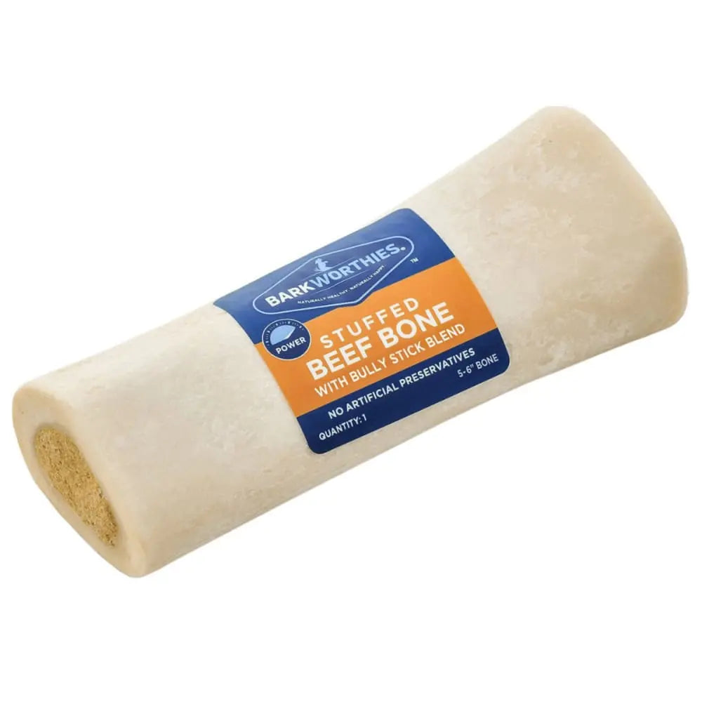 Barkworthies Shin Bone Stuffed Dog Healthy Chew Barkworthies