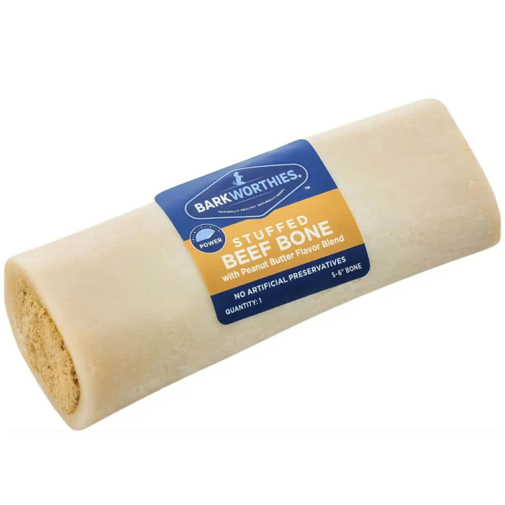 Barkworthies Shin Bone Stuffed Dog Healthy Chew Barkworthies