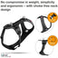 Belka Comfort Dog Harness Custom-Fit Adjustable Step-in Choke-Free Reflective Vest for Larger Dogs Curli