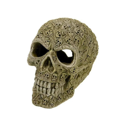 Blue Ribbon Exotic Environments Haunted Skull Aquarium Ornament Blue Ribbon Pet