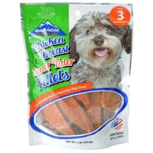 Blue Ridge Naturals Chicken Breast & Sweet Tater Fillets Dog Snacks Blue Ridge Naturals LMP