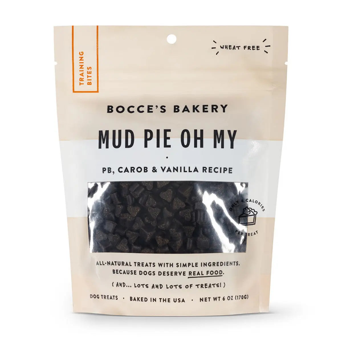 Bocce's Bakery Mud Pie Oh My 6oz Training Bites Dog Treats Bocce's Bakery