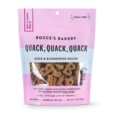 Bocce's Bakery Quack Quack Quack 6oz Soft & Chewy Dog Treats Bocce's Bakery