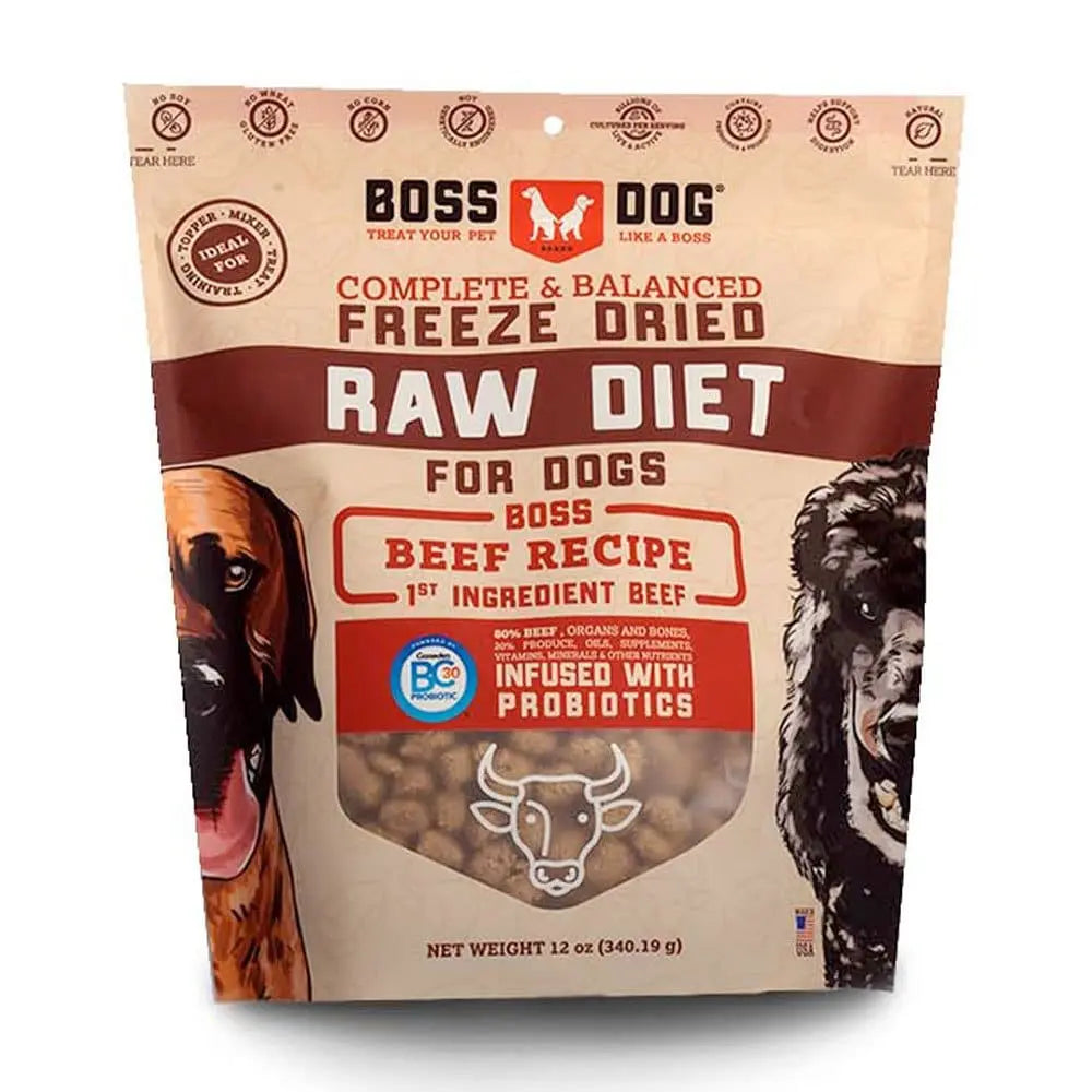 Boss Dog® Complete & Balanced Freeze Dried Raw Diet Dog Food 12 Oz Boss Dog