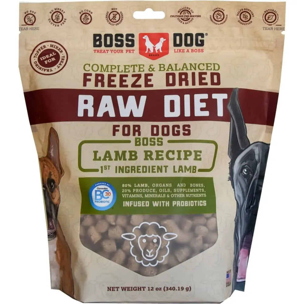 Boss Dog® Complete & Balanced Freeze Dried Raw Diet Dog Food 12 Oz Boss Dog