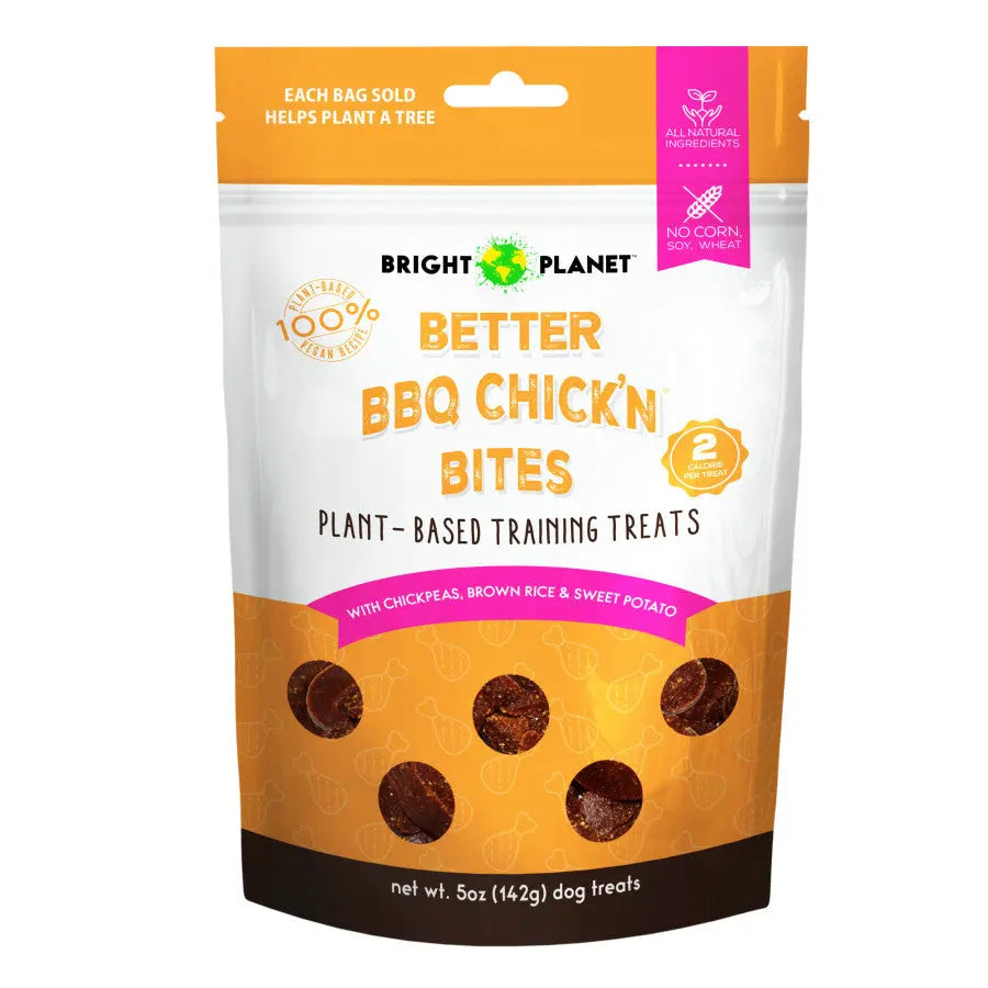 Bright Planet Pet Better BBQ Chick'n Bites Dog Treat 5 oz Bright Planet Pet