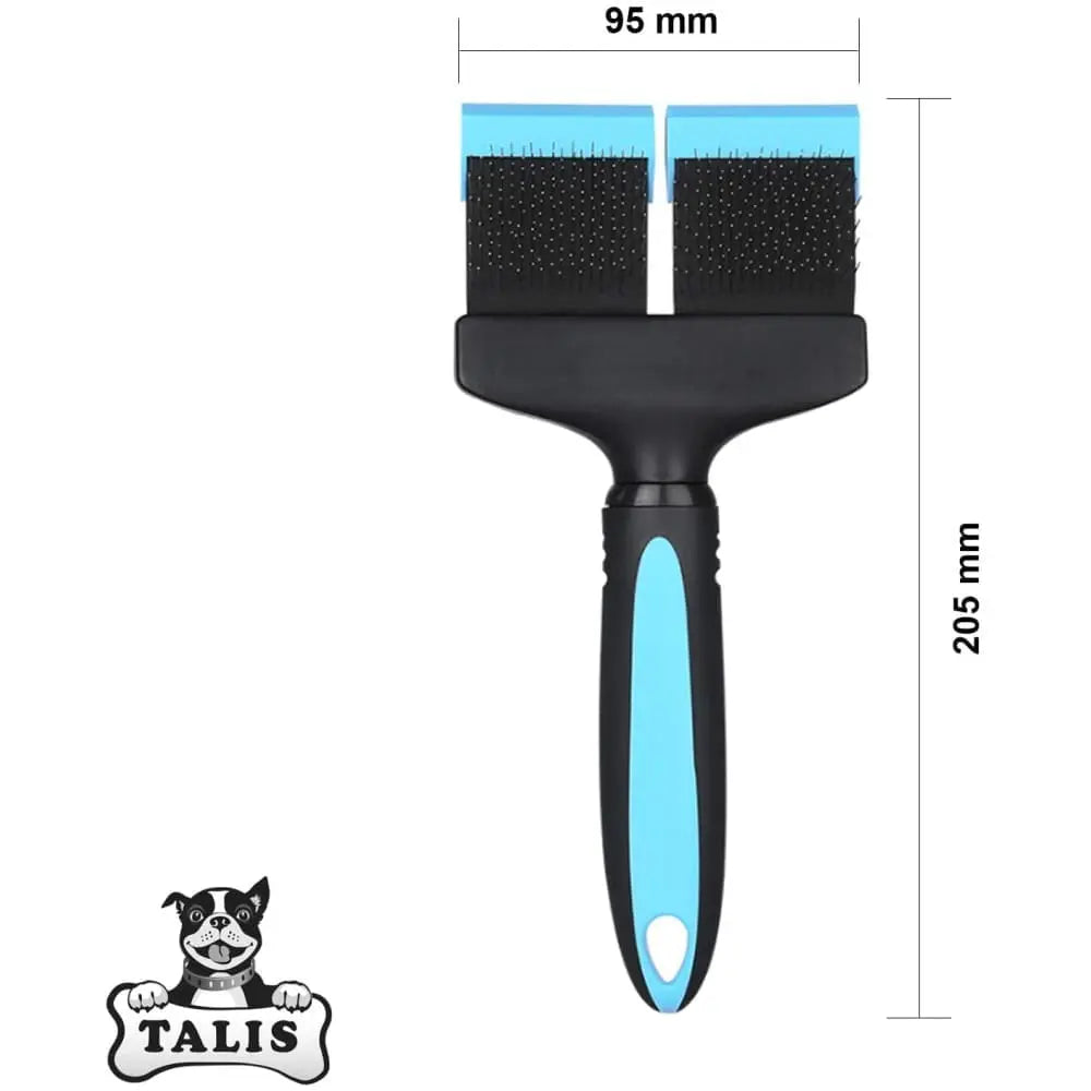 Brush Pet Double Sided Dog Grooming Comb Hair Cat Fur Shedding Trimmer Talis Us