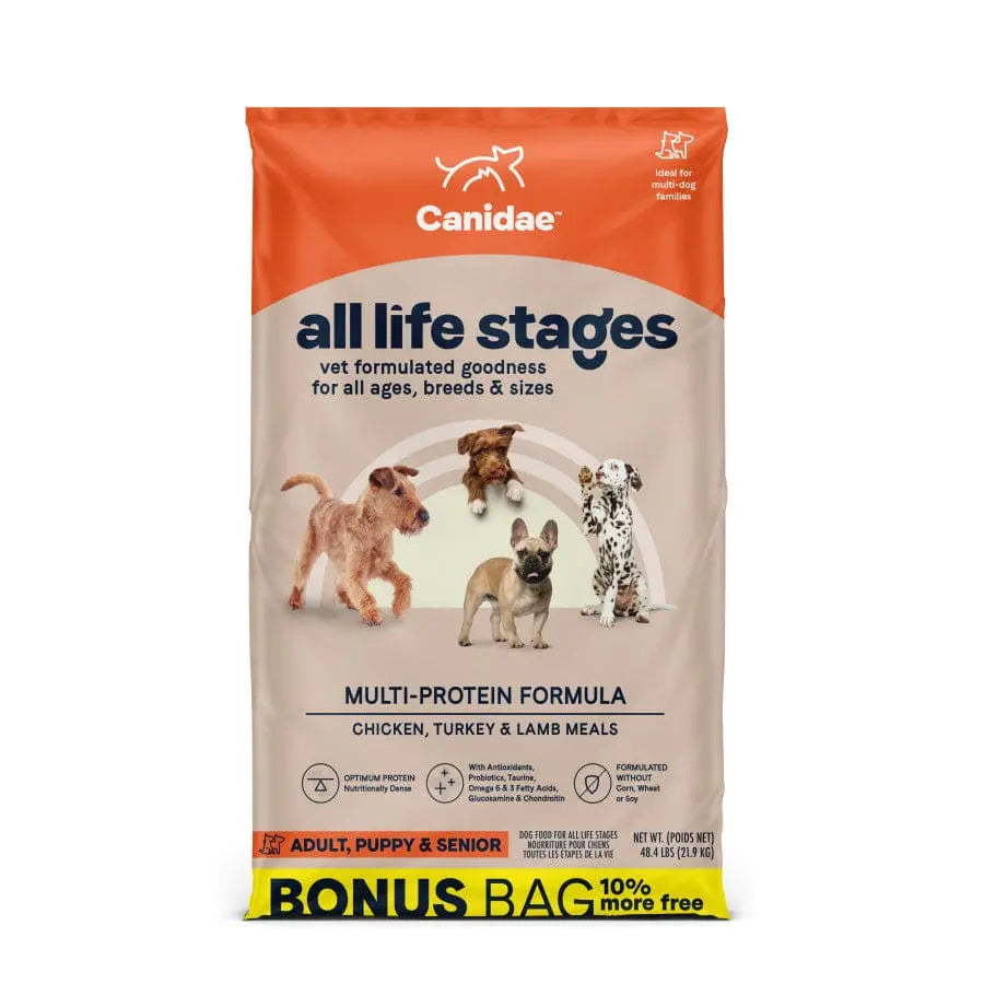 CANIDAE All Life Stages Multi-Protein Formula Dry Dog Food Chicken, Turkey, Lamb & Fish Meal Canidae CPD