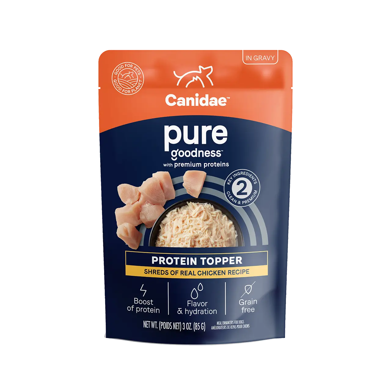 CANIDAE PURE Goodness Protein Topper for Dogs 12ea/3 oz CANIDAE