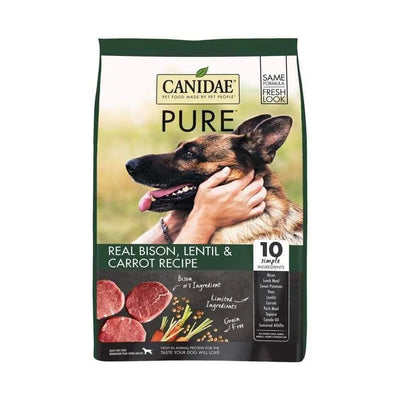 CANIDAE PURE Grain-Free Real Bison, Lentil & Carrot Recipe Dry Dog Food Canidae CPD