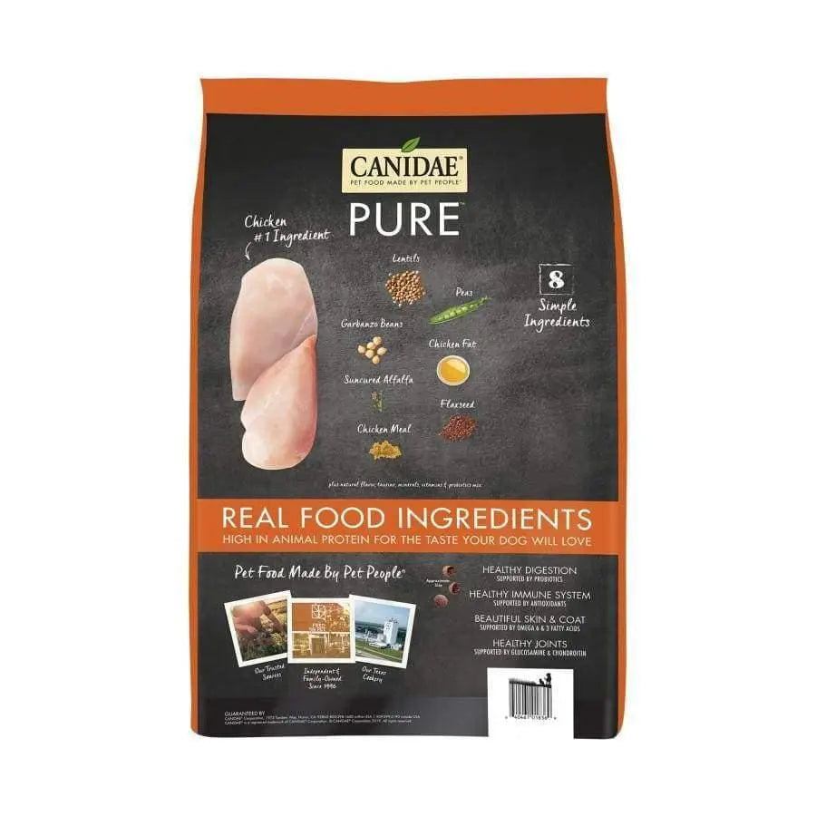 CANIDAE PURE Grain-Free Real Chicken, Lentil & Pea Recipe Dry Dog Food Canidae CPD