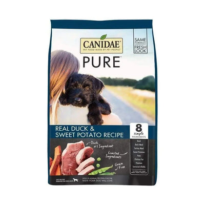 CANIDAE PURE Grain-Free Real Duck & Sweet Potato Recipe Best Dry Dog Food Brands Canidae CPD