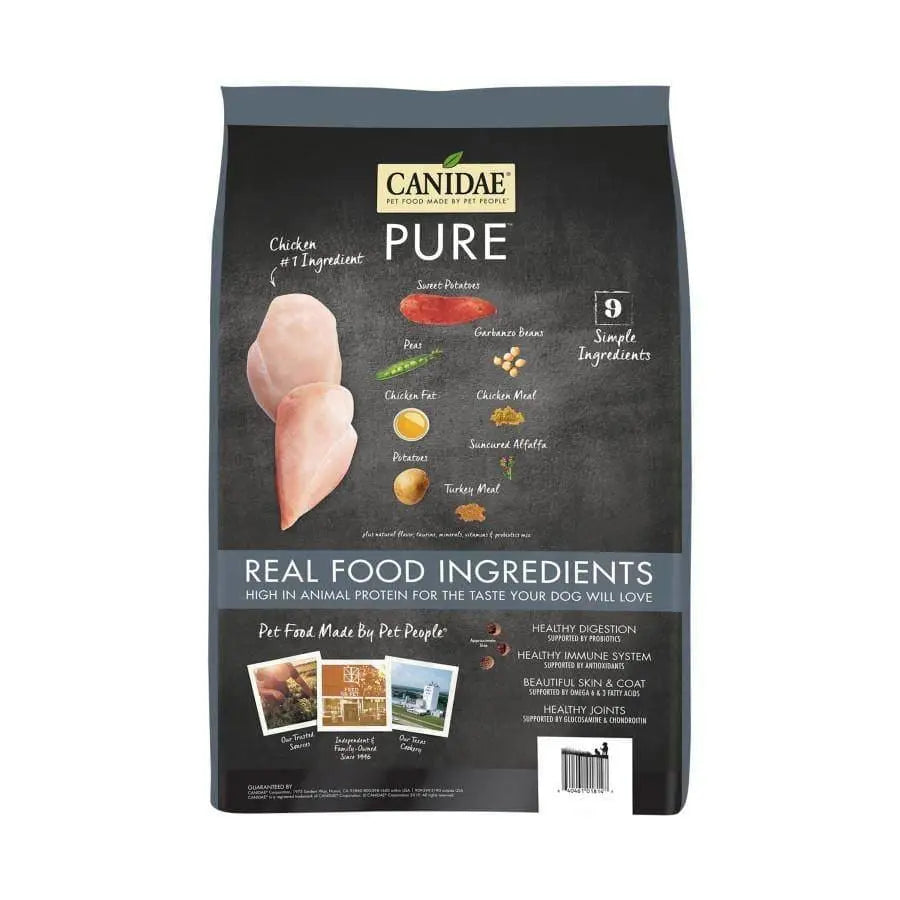 CANIDAE PURE Grain-Free Senior Real Chicken Sweet Potato & Garbanzo Bean Recipe Dry Dog Food Canidae CPD