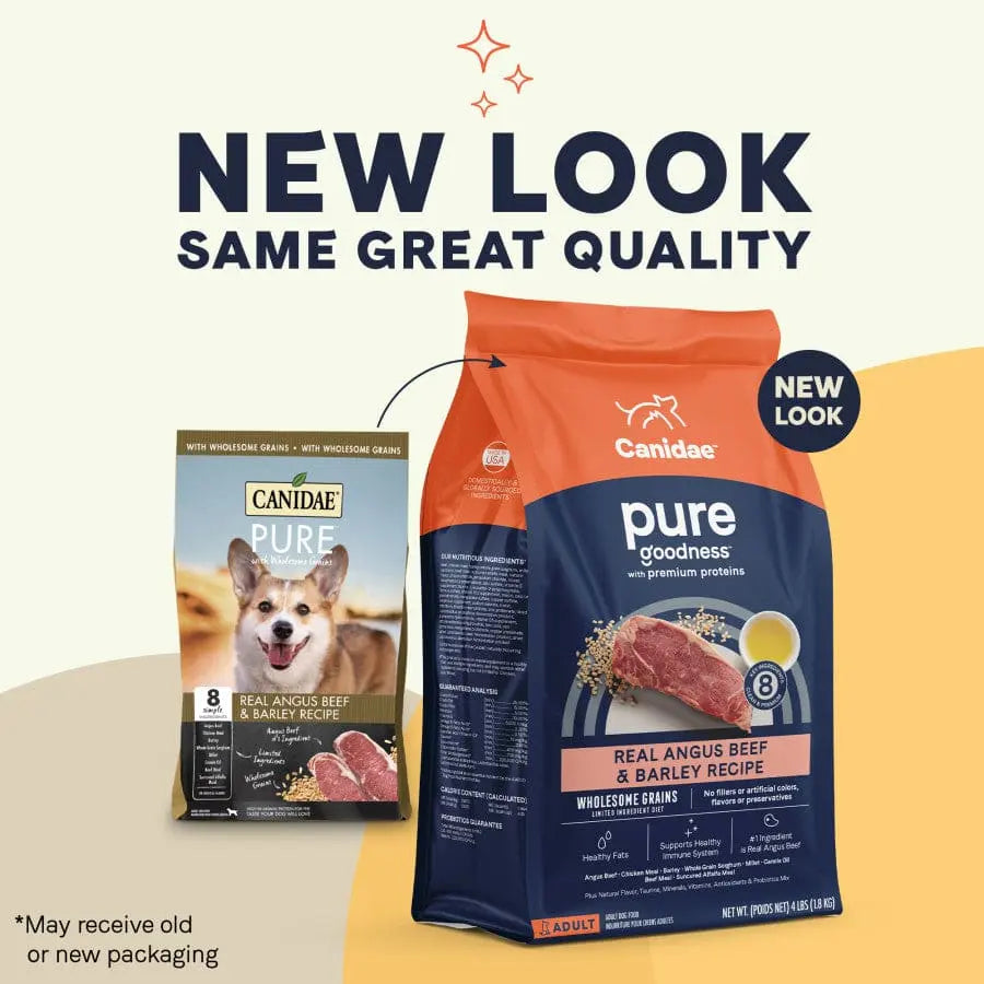 CANIDAE PURE with Wholesome Grains Real Beef & Barley Recipe Dry Dog Food Canidae CPD