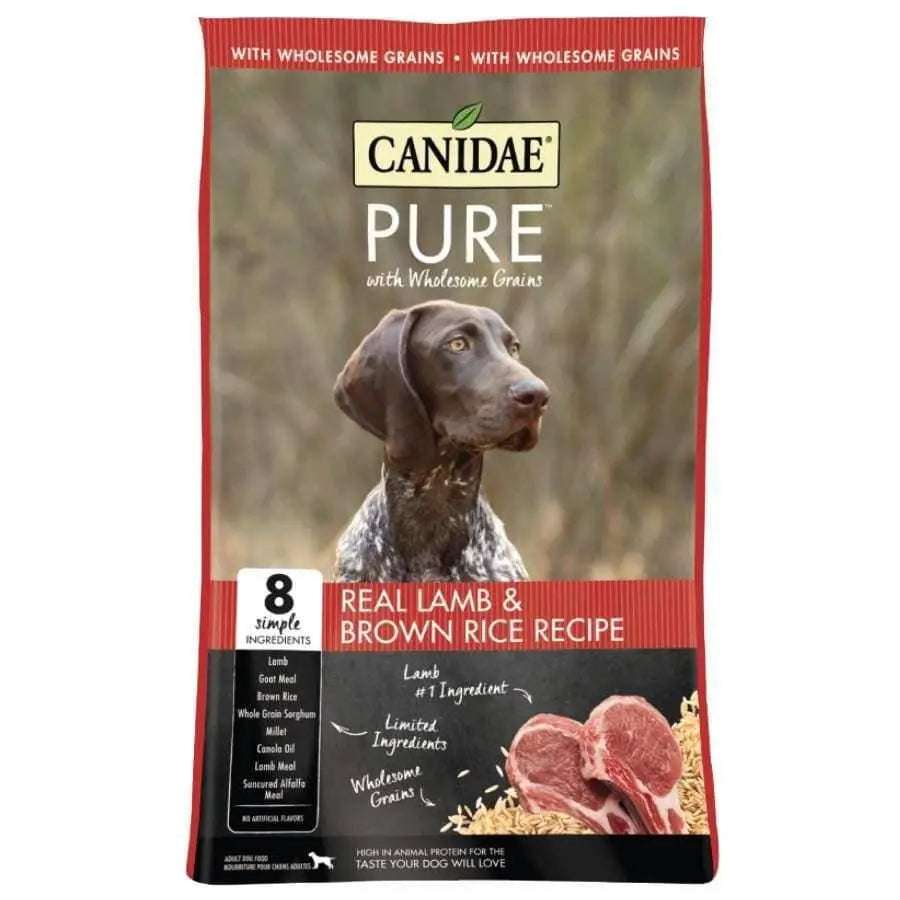 CANIDAE PURE with Wholesome Grains Real Lamb & Brown Rice Recipe Dry Dog Food Canidae CPD