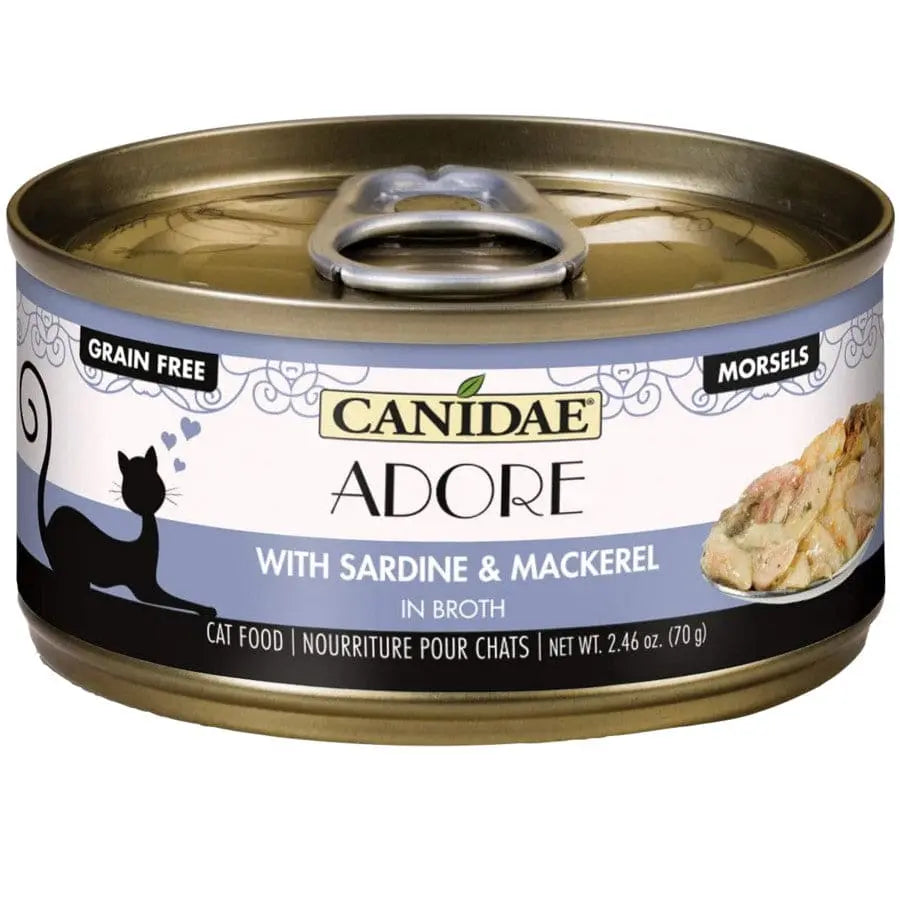 CANIDAE Pure Adore Wet Cat Food Sardine & Mackerel in Broth, 24ea/2.46 oz CANIDAE