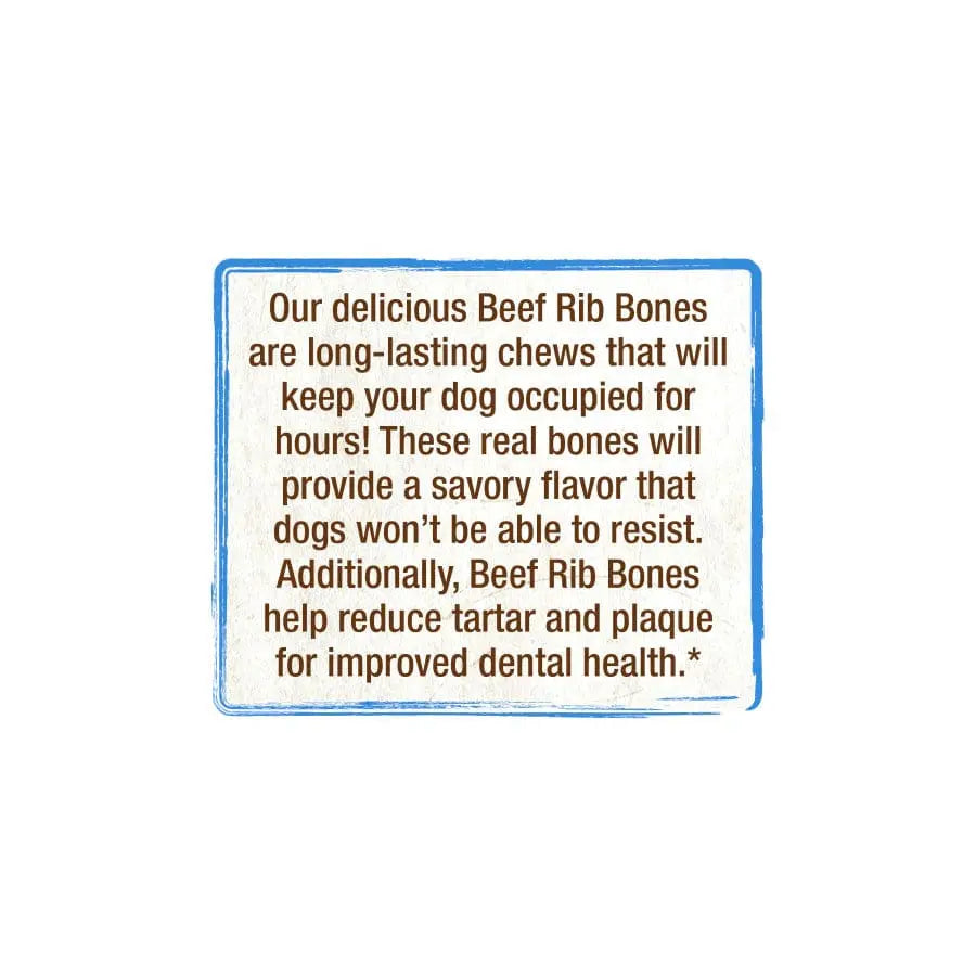 Cadet Farm to Paws Beef Rib Bones Natural Dog Chews Cadet