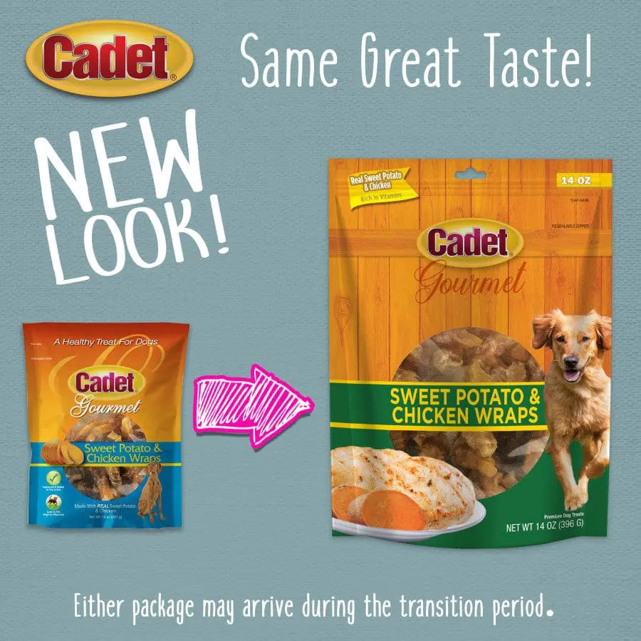 Cadet Gourmet Sweet Potato & Chicken Wrapped Dog Treats Cadet