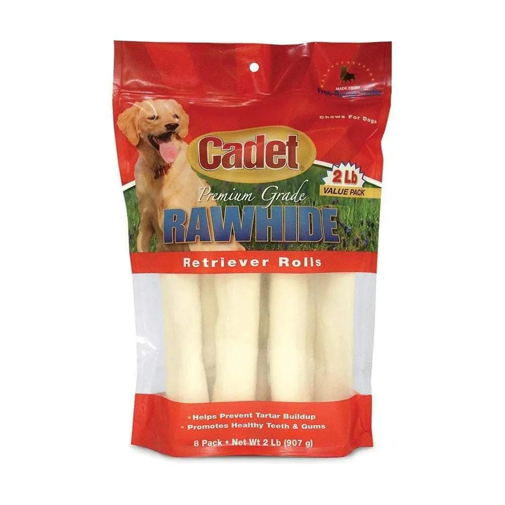 Cadet® Premium Rawhide Retriever Roll Dog Treats 2 Lbs X 8 Count Cadet®