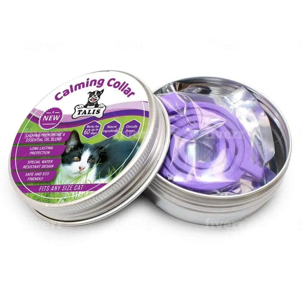 Calming Pheromone Collar for Cat with Thrilling Calming Effect to Keep Your Pet Healthy and Happy Talis Us