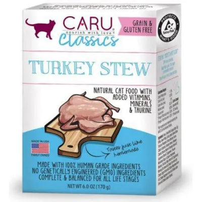 Caru Pet Food Classic Turkey Stew Grain-Free Wet Cat Food Caru Pet Food