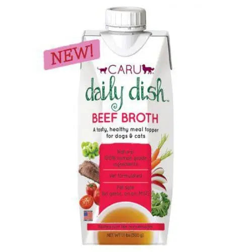 Caru Pet Food Daily Dish Beef Broth for Dogs and Cats Caru Pet Food