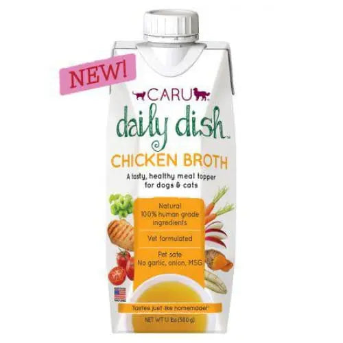 Caru Pet Food Daily Dish Chicken Broth for Dogs and Cats Caru Pet Food