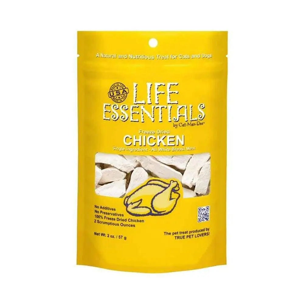 Cat-Man-Doo Life Essentials Freeze-Dried Chicken Cat Treats 2 Oz Cat-Man-Doo