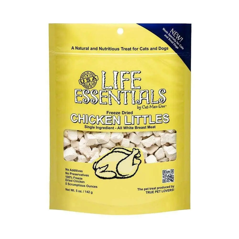 Cat-Man-Doo Life Essentials Freeze Dried Chicken Littles for Cat & Dog 5 Oz Cat-Man-Doo